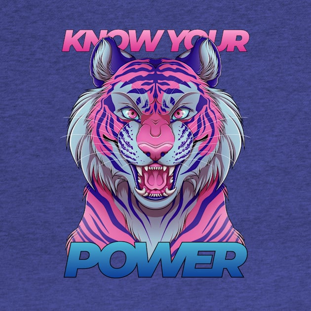 Know your power - Vaporwave by BlueLionMane